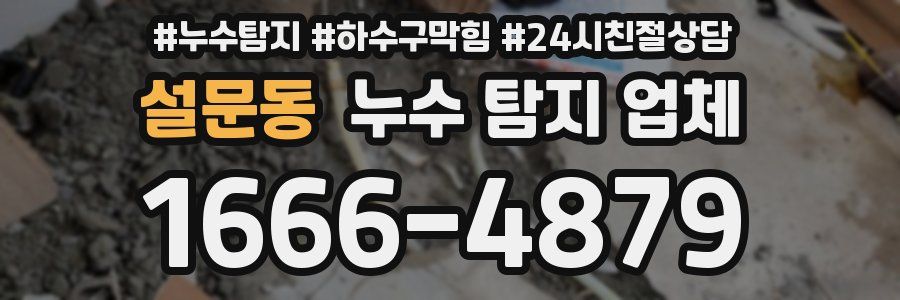 설문동 누수 탐지 업체