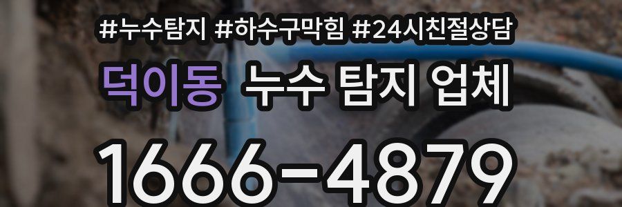 덕이동 누수 탐지 업체