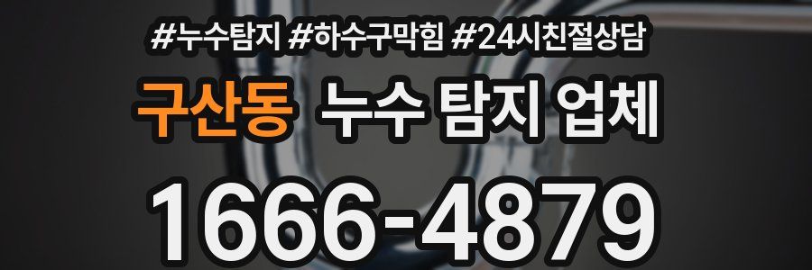 구산동 누수 탐지 업체