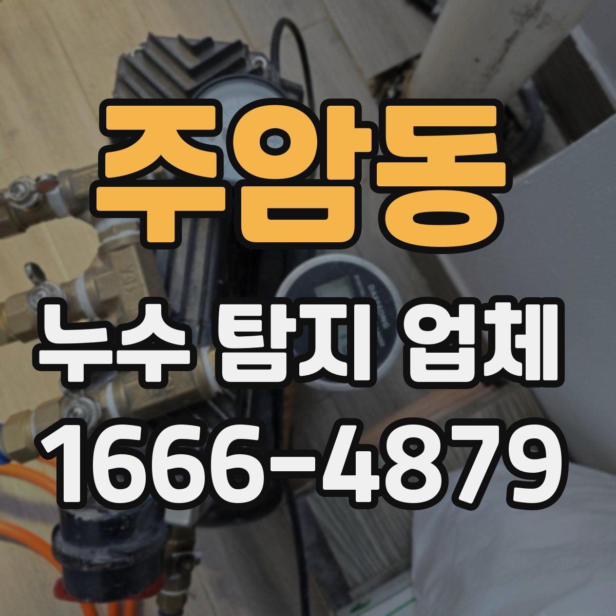 주암동 누수 탐지 업체