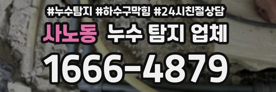 사노동 누수 탐지 업체