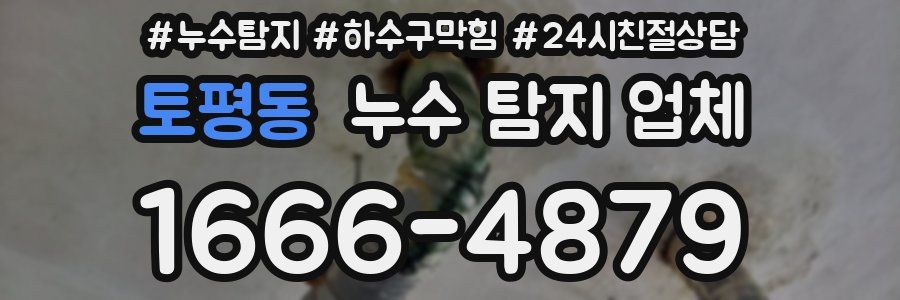 토평동 누수 탐지 업체