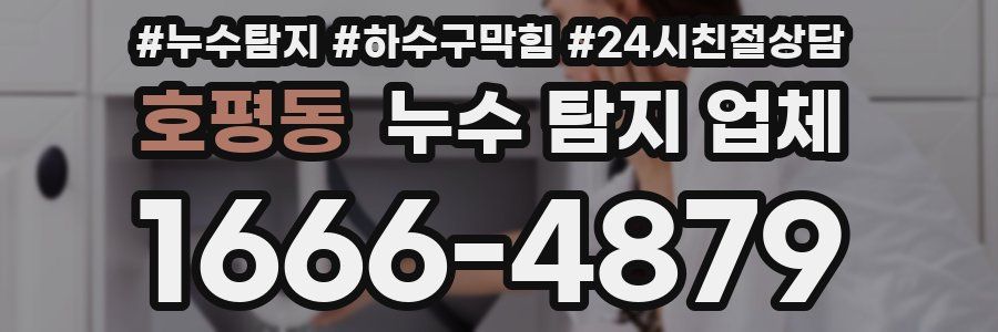호평동 누수 탐지 업체