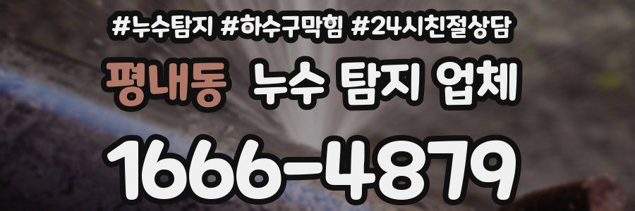 평내동 누수 탐지 업체