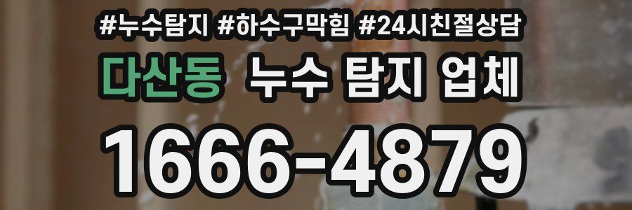 다산동 누수 탐지 업체