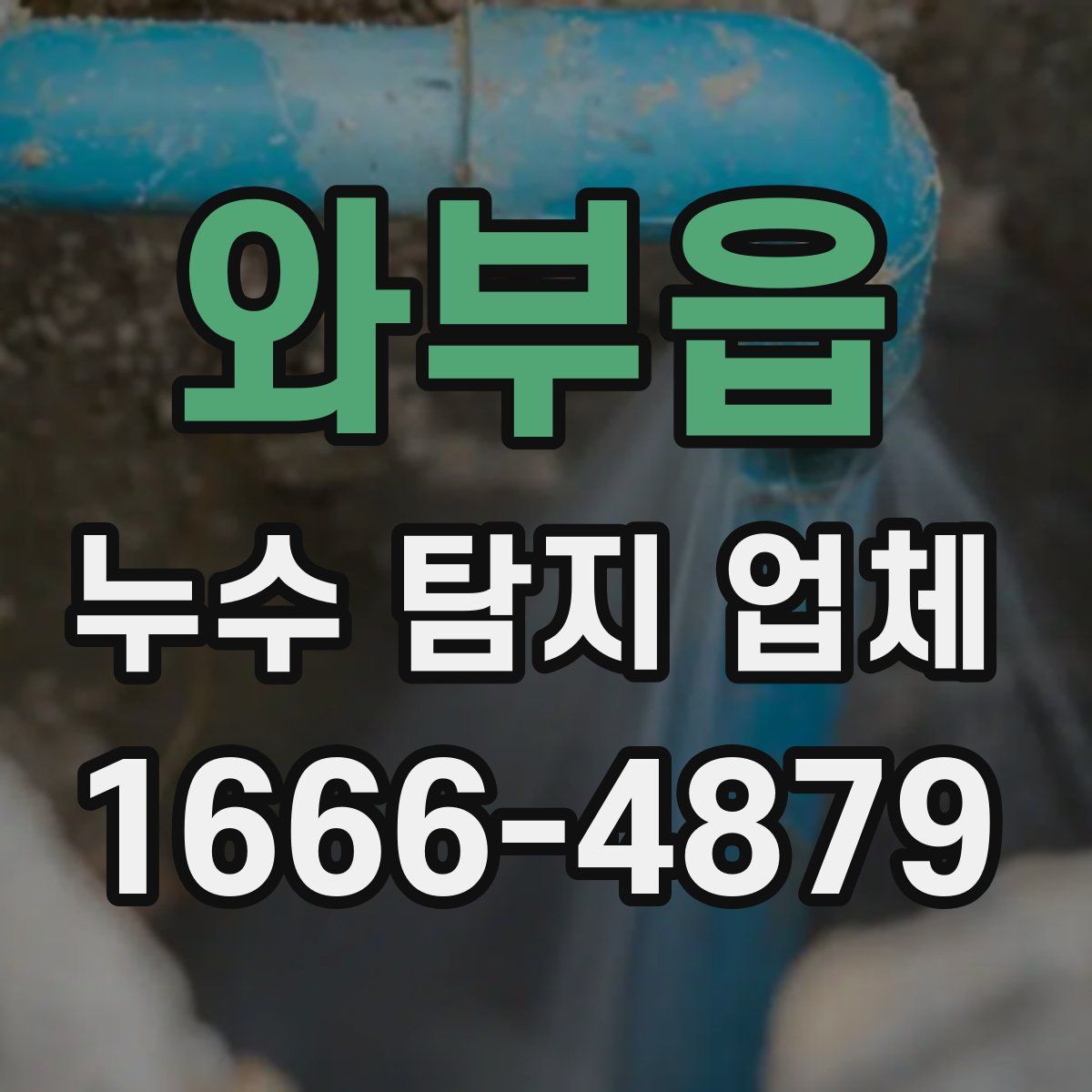 와부읍 누수 탐지 업체