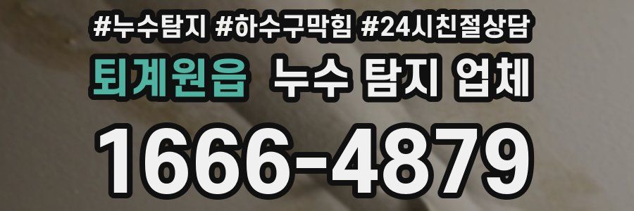 퇴계원읍 누수 탐지 업체