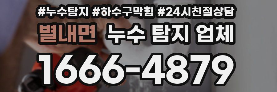 별내면 누수 탐지 업체