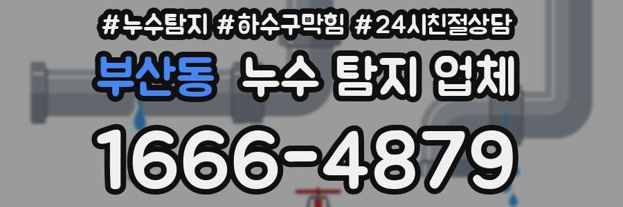 부산동 누수 탐지 업체