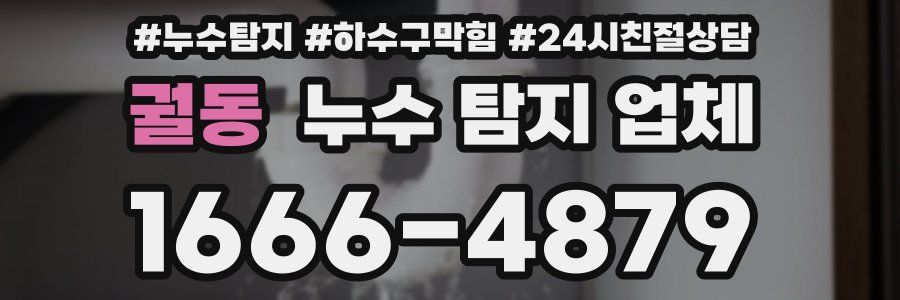 궐동 누수 탐지 업체