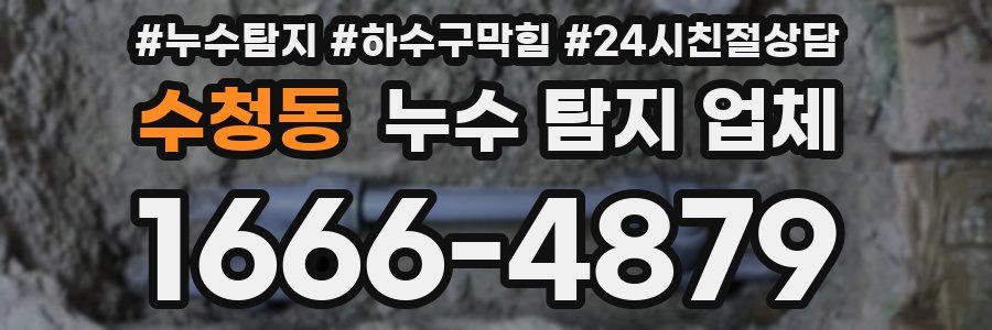 수청동 누수 탐지 업체