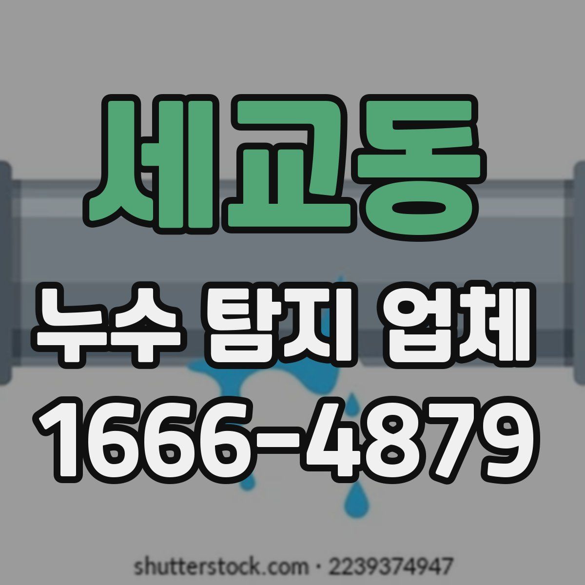 세교동 누수 탐지 업체