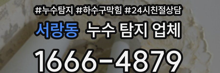 서랑동 누수 탐지 업체