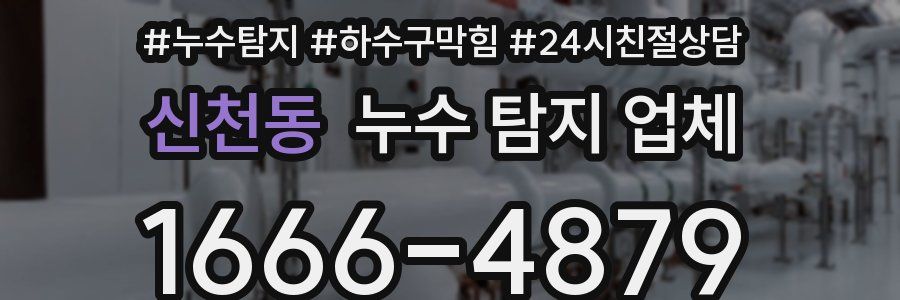 신천동 누수 탐지 업체