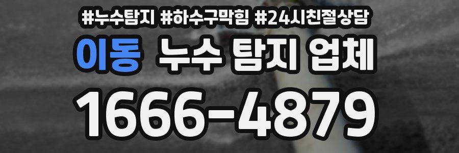 이동 누수 탐지 업체