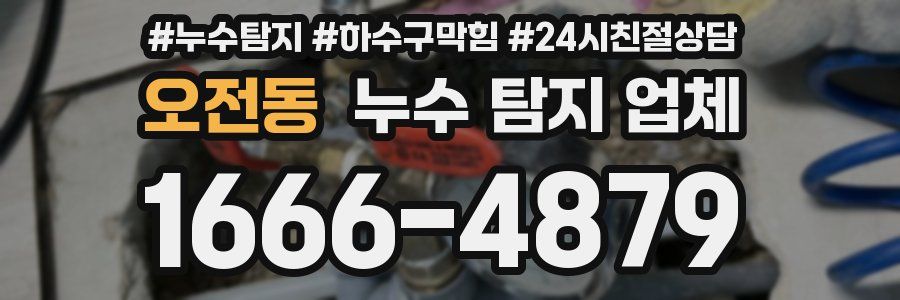 오전동 누수 탐지 업체