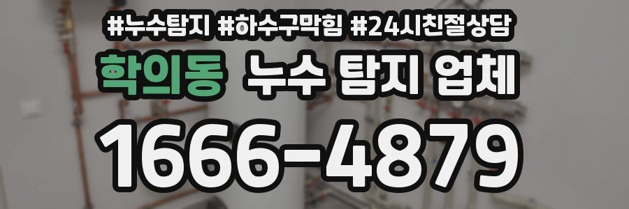 학의동 누수 탐지 업체