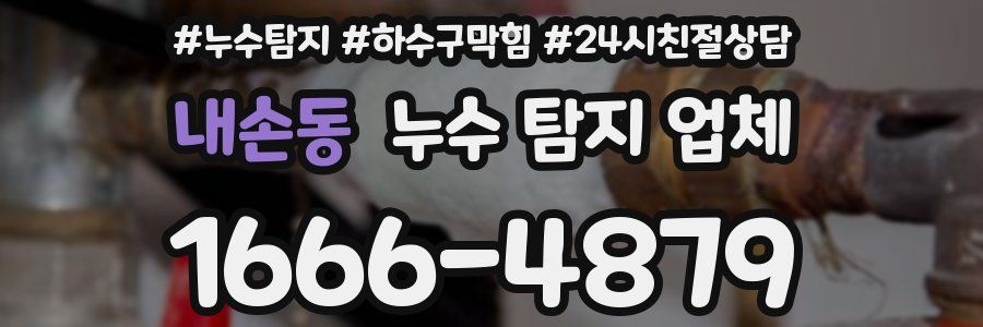 내손동 누수 탐지 업체