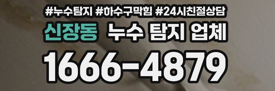 신장동 누수 탐지 업체