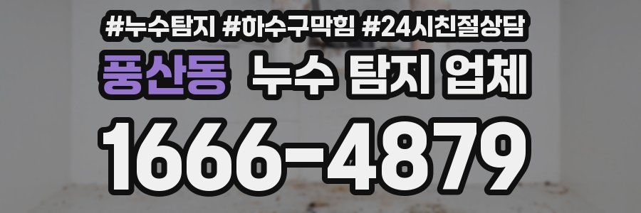풍산동 누수 탐지 업체