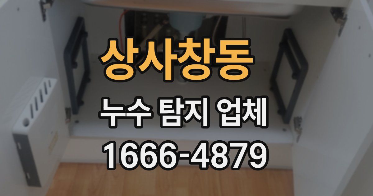 상사창동 누수 탐지 업체