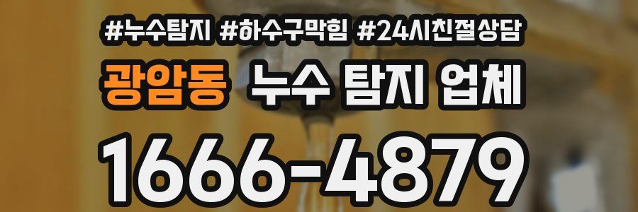 광암동 누수 탐지 업체