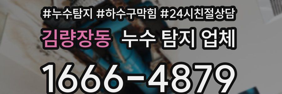 김량장동 누수 탐지 업체