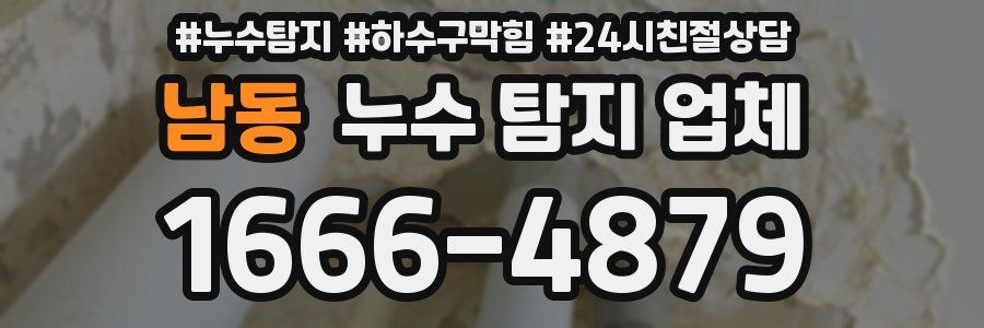 남동 누수 탐지 업체