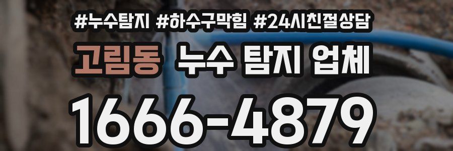 고림동 누수 탐지 업체