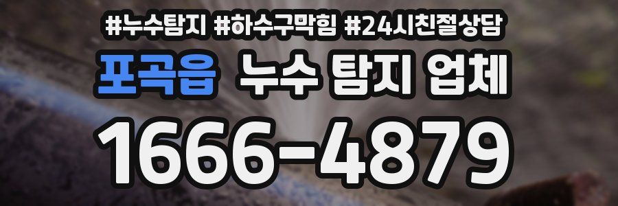 포곡읍 누수 탐지 업체