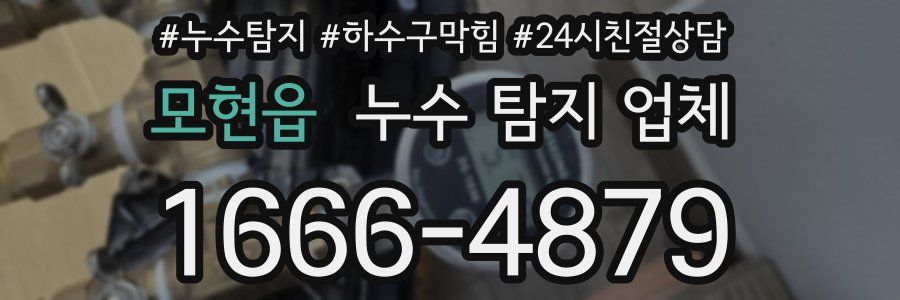 모현읍 누수 탐지 업체