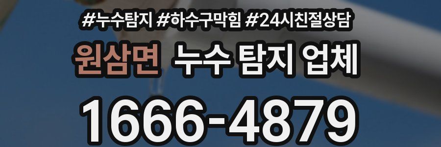 원삼면 누수 탐지 업체