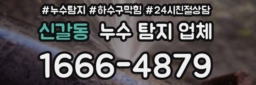 신갈동 누수 탐지 업체