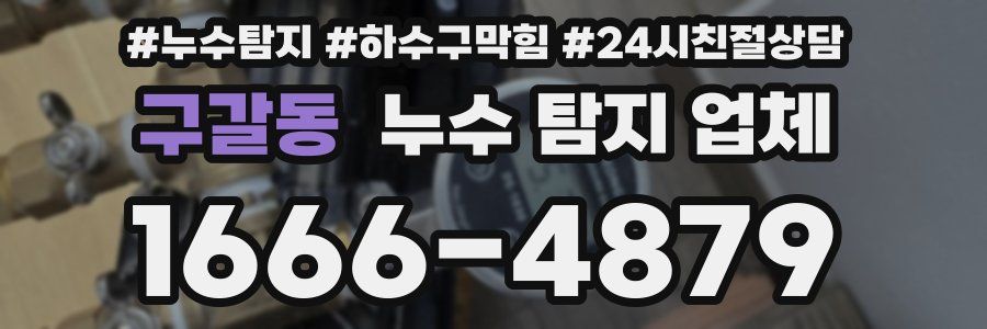 구갈동 누수 탐지 업체
