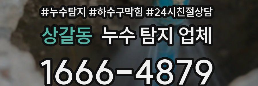 상갈동 누수 탐지 업체