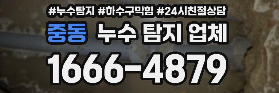 중동 누수 탐지 업체