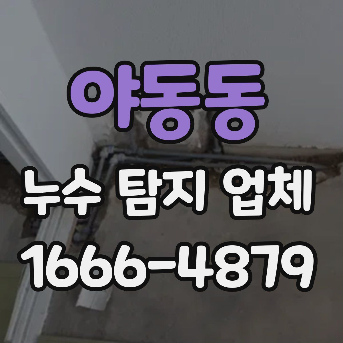 야동동 누수 탐지 업체