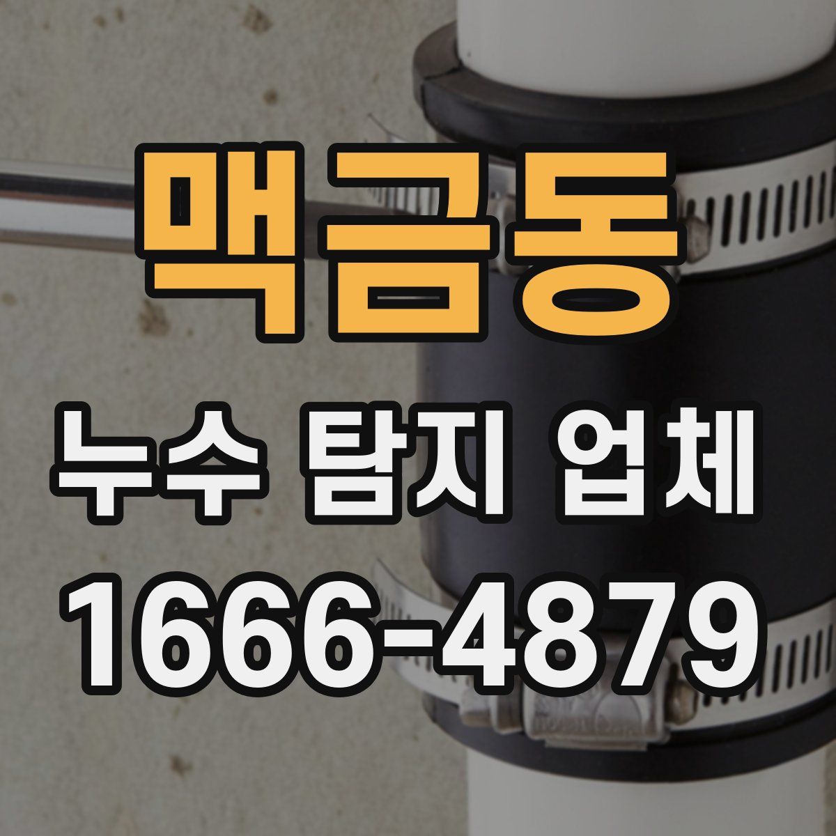 맥금동 누수 탐지 업체