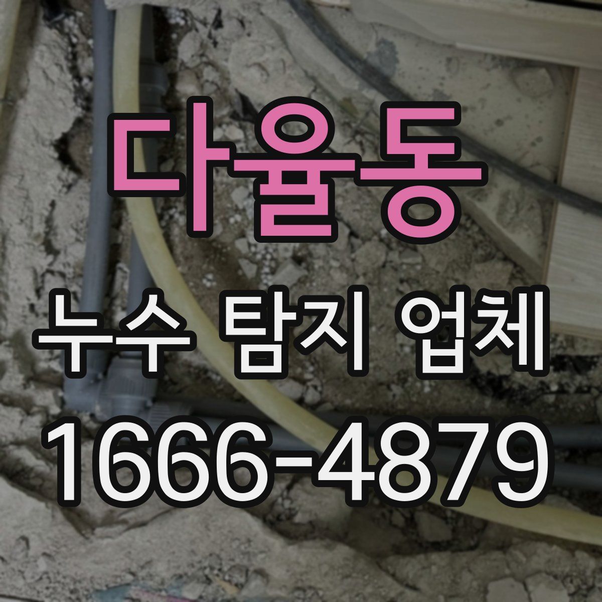 다율동 누수 탐지 업체