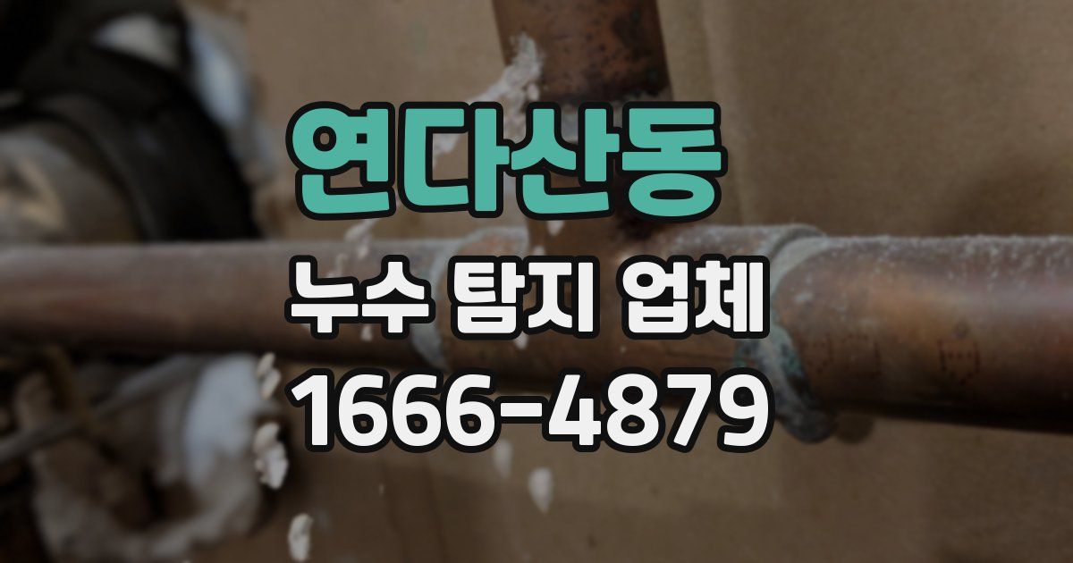 연다산동 누수 탐지 업체