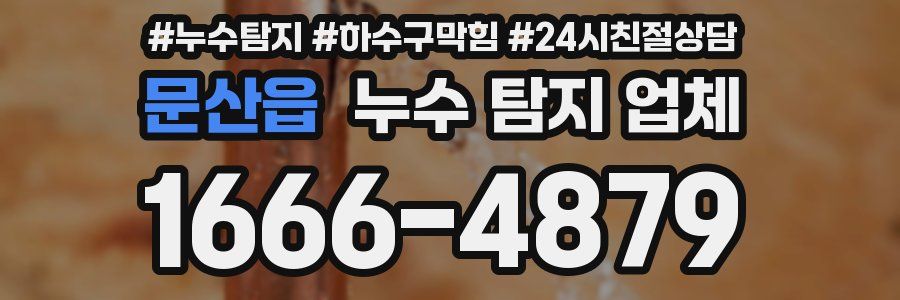 문산읍 누수 탐지 업체