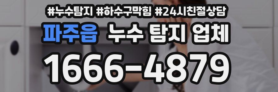 파주읍 누수 탐지 업체