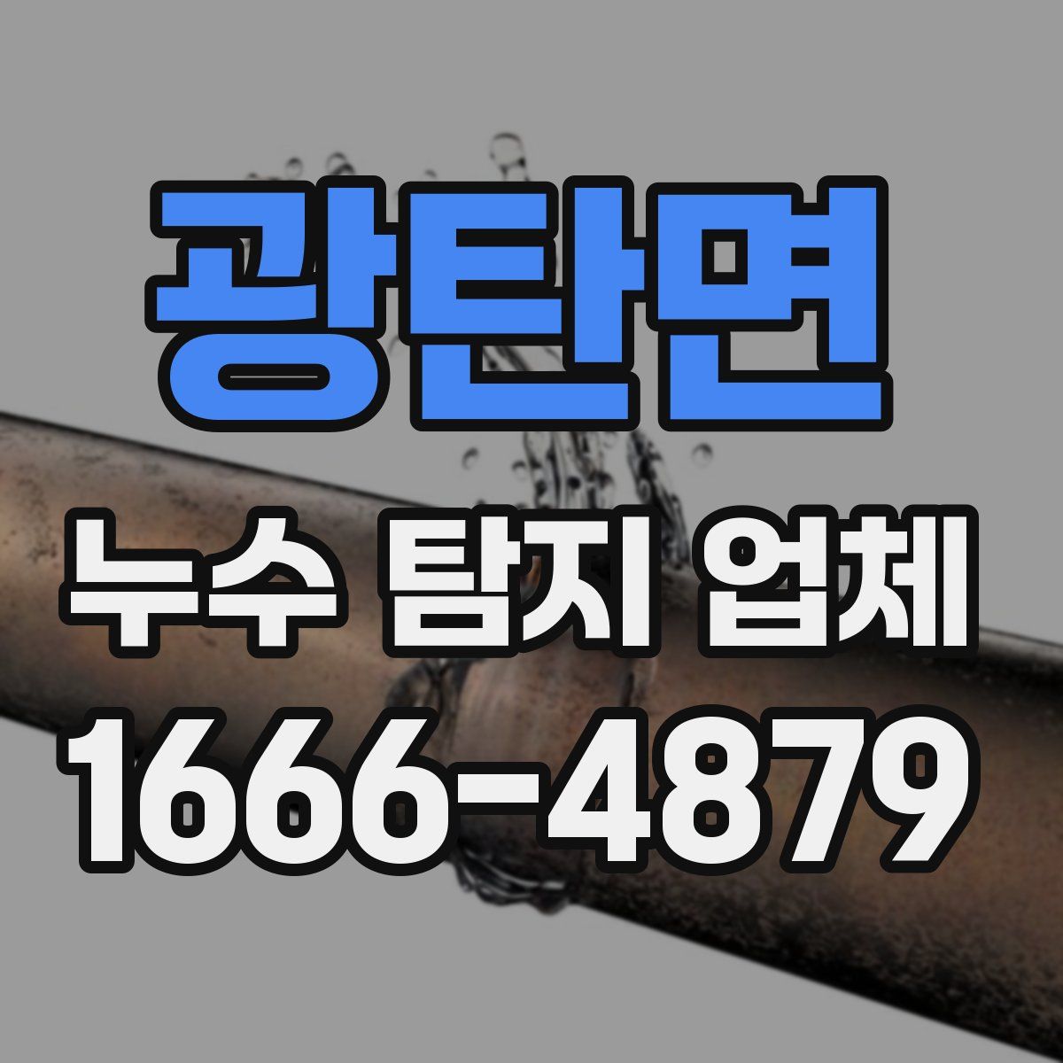 광탄면 누수 탐지 업체