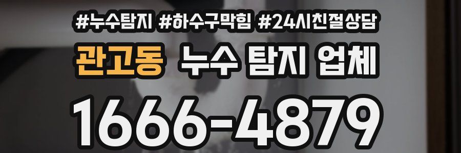 관고동 누수 탐지 업체