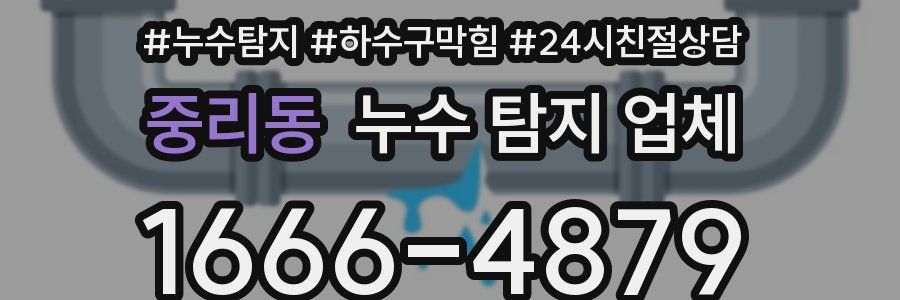중리동 누수 탐지 업체