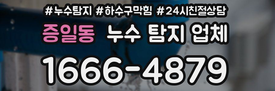 증일동 누수 탐지 업체