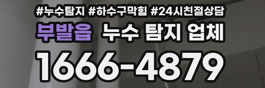 부발읍 누수 탐지 업체