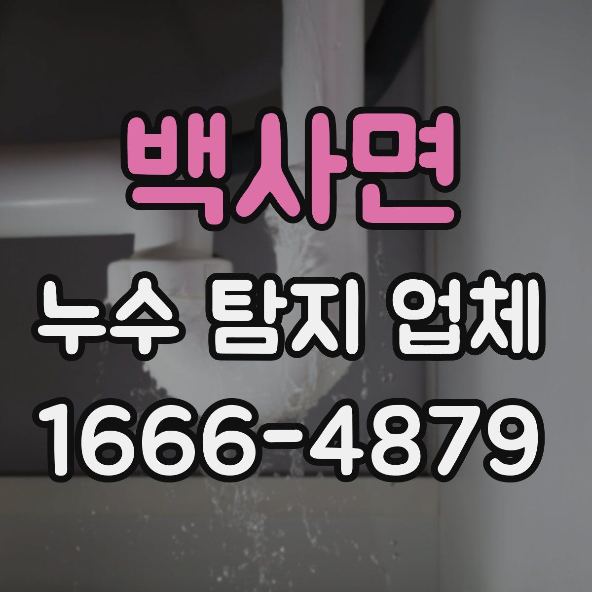 백사면 누수 탐지 업체