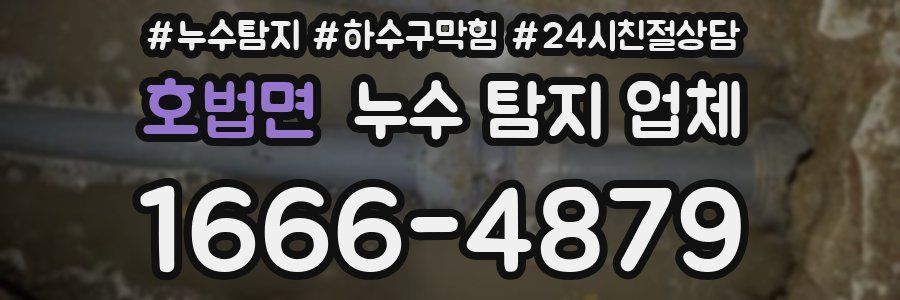 호법면 누수 탐지 업체