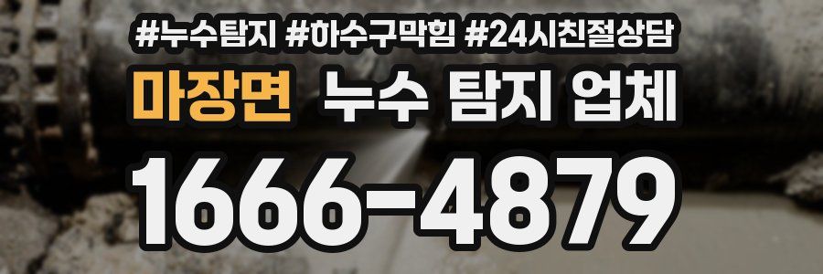 마장면 누수 탐지 업체